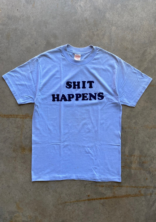 SINGLE STITCH "SH*T HAPPENS" THUNDERBIRD TEE - 1980s